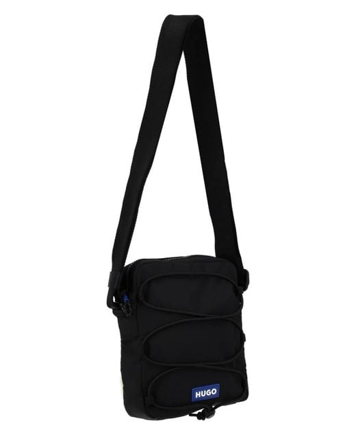HUGO Black Bag With Logo for men