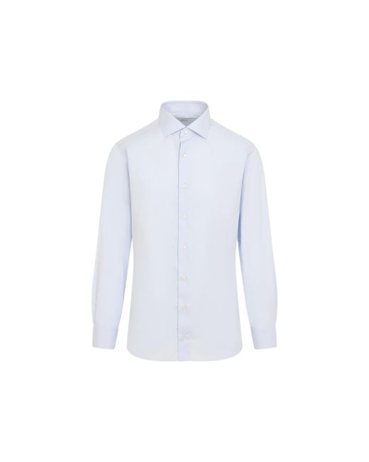 Brioni Blue Sky Cotton Shirt for men