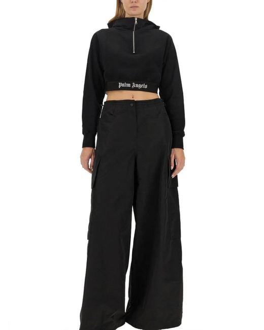 Palm Angels Black Cargo Pants