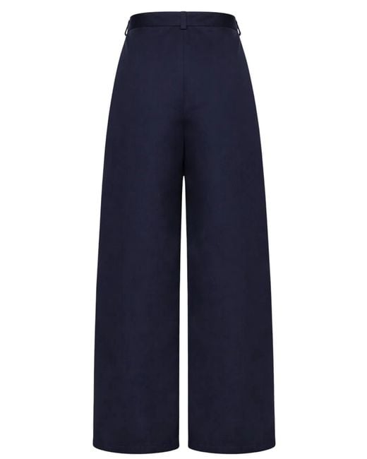 Stella McCartney Blue Cotton Cargo Pants