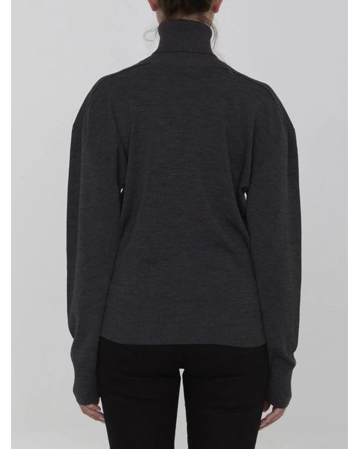 Burberry Black Wool Jumper