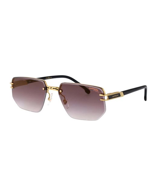 Carrera Brown Matte Metal Sunglasses for men
