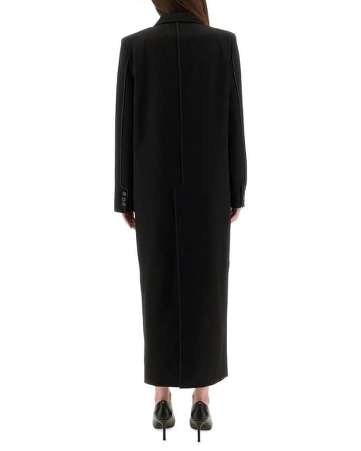 Moschino Black Long Tailored Coat