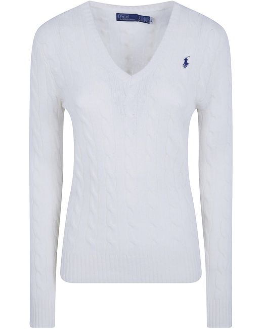 Polo Ralph Lauren White "Kimberly" Long Sleeves Pullover