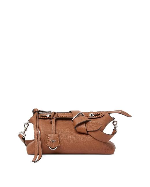 Fendi Brown Borsa By The Way Selleria Medium