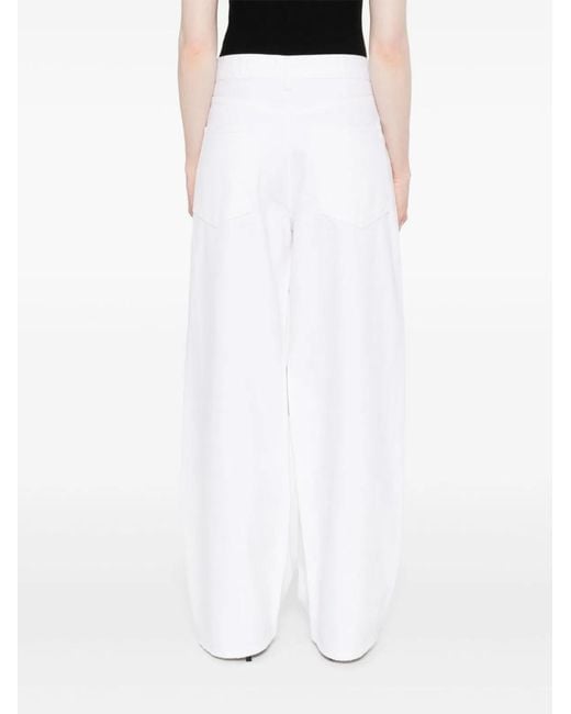 Agolde White Cotton Jeans