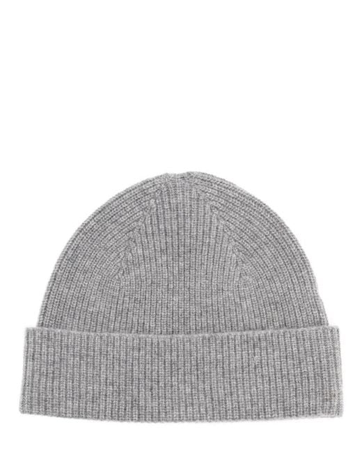Zegna Gray Cashmere Beanie for men