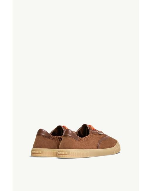 Moncler Brown Baskets Vera Leisure En Daim Marron