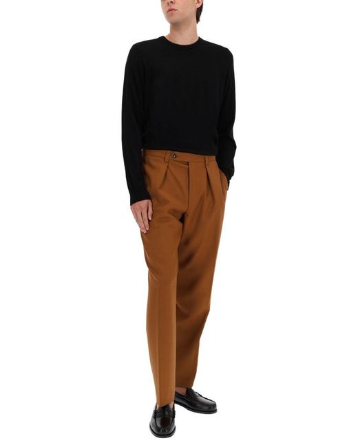 Boss Brown Regular Fit Pants for men