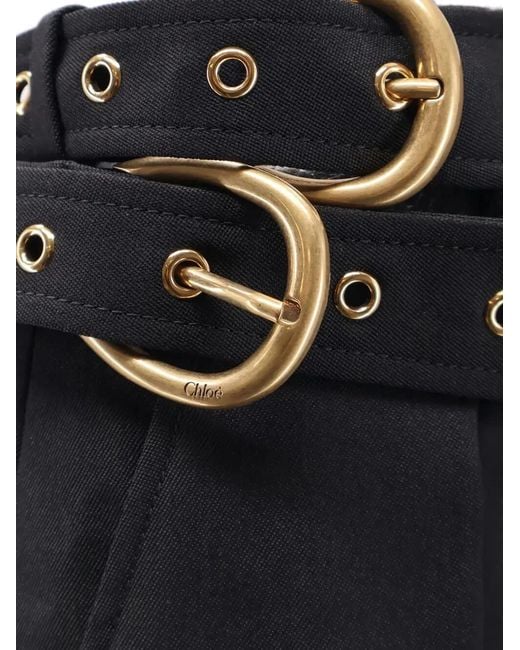 Chloé Blue Classic High Waisted Pencil Trousers