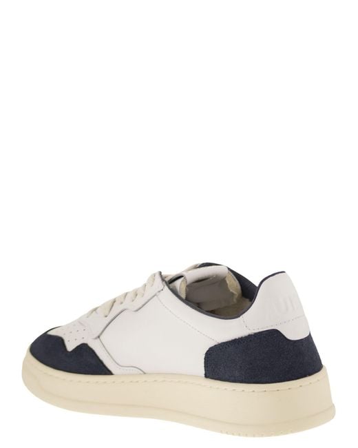 Autry White Medalist Low for men
