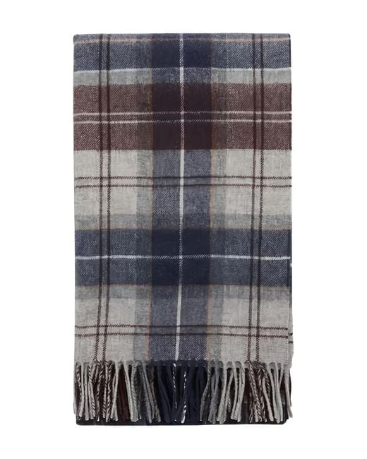 Barbour Gray Wool Scarf