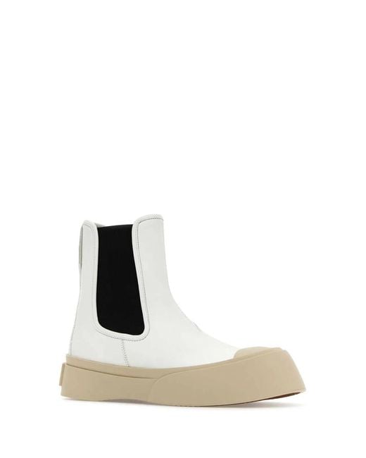 Marni Black Nappa Leather Pablo Ankle Boots