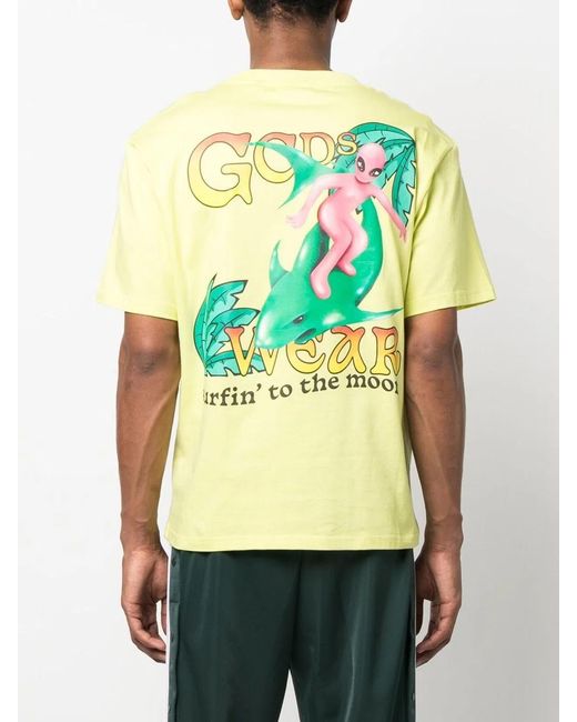 Gcds Yellow Cotton Surfing Wirdo for men