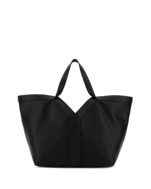 Saint Laurent Black Ysl Bo Y Tote Bag L