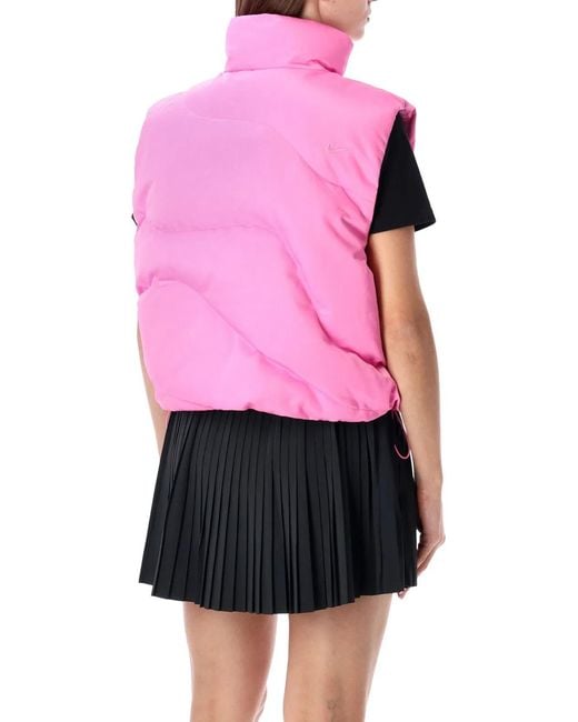 Nike Pink Swoosh Series Oversized Down Vest