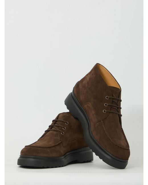 Tod's Brown Lace-Up Boots for men