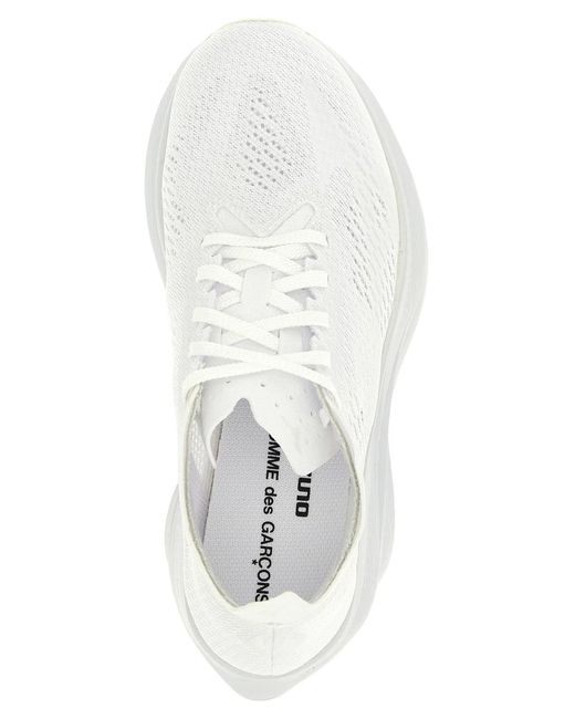 Comme des Garçons White Cdg X Mizuno 'Wave Rebellion Pro 3' Sneakers