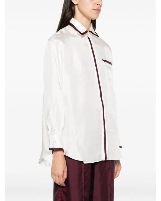 F.R.S For Restless Sleepers White Silk Shirt