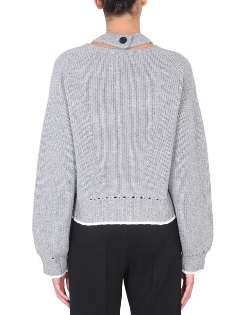 Proenza Schouler Gray Wool Jersey