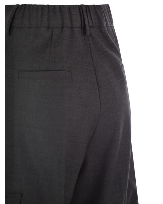 Herno Black Cargo Trousers