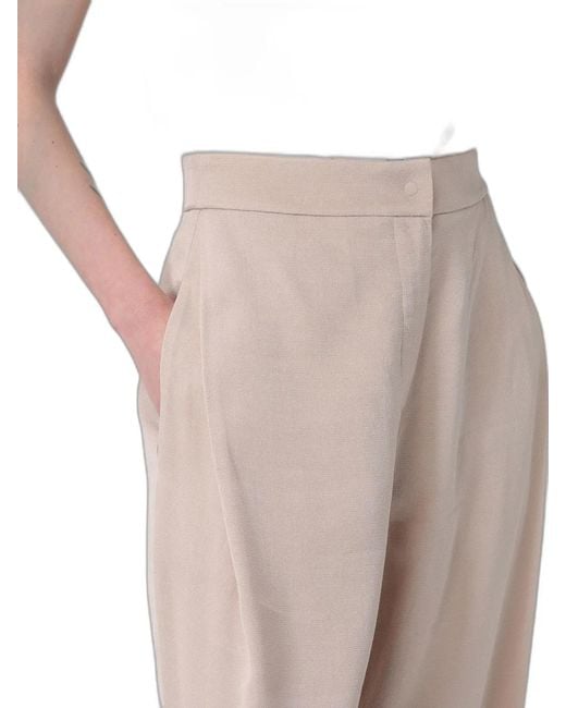 Emporio Armani Natural Straight-Leg Trousers