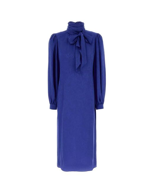 Gucci Blue Silk Dress