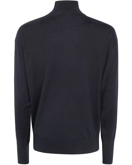 Courreges Blue Courregès Merino Wool Turtleneck Sweater