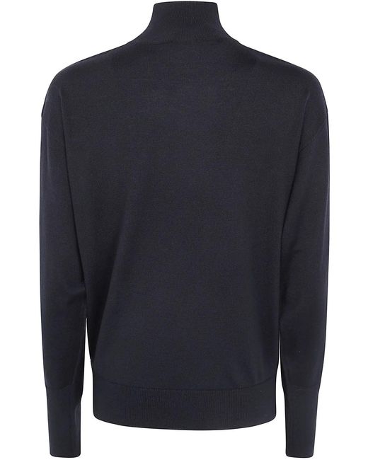 Courreges Blue Courregès Merinos Wool Cut Out Sweater