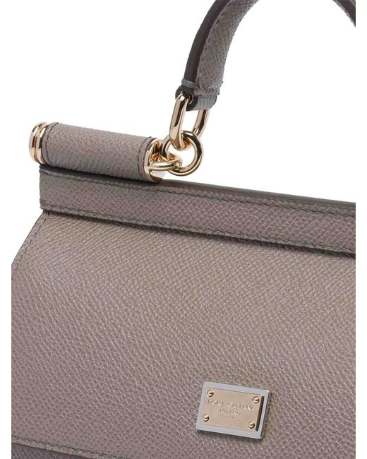 Dolce & Gabbana Gray Dolce & Gabbana Small Sicily Handbag