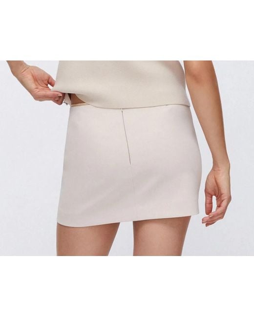 Liu Jo Natural Oyster Cotton Skirt