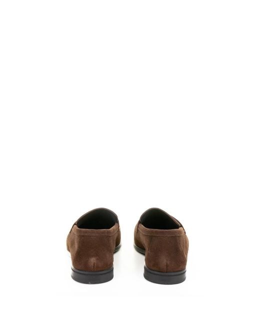 Doucal's Brown Suede Moccasin for men