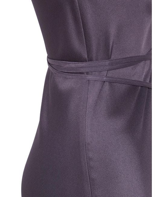 Antonelli Purple "Lukas Norberto" Fit Midi Dress