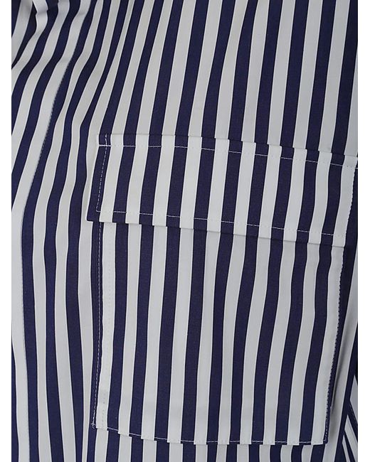 Sacai Blue Thomas Mason Cotton Poplin Shirt