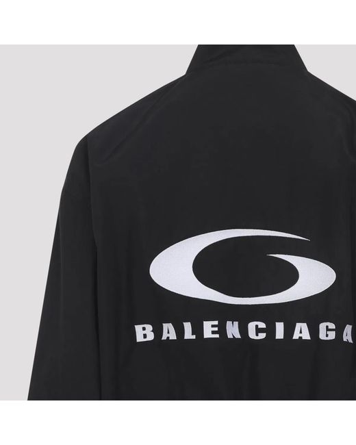 Balenciaga Black Cotton Jackets Tracksuit