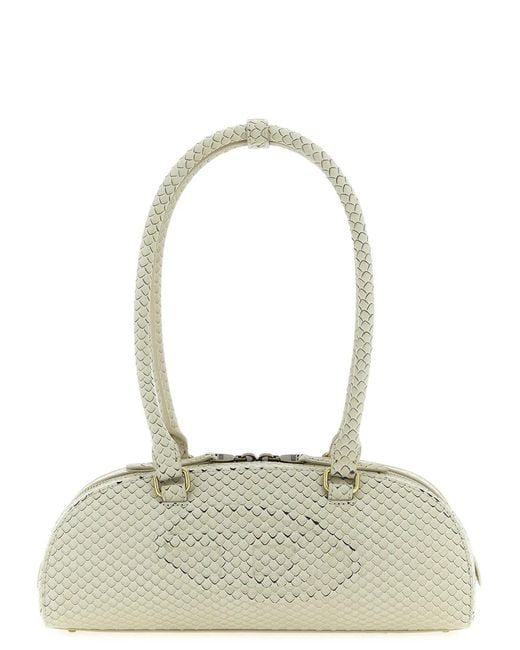 DIESEL White '1Dr Dome' Shoulder Bag