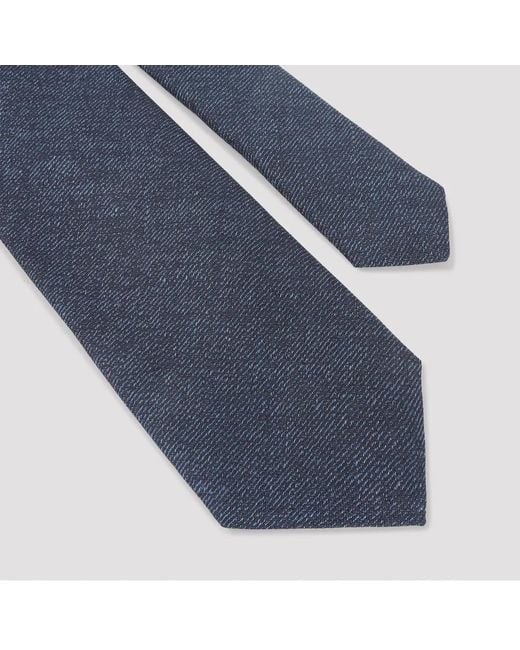 Canali Blue Tie for men
