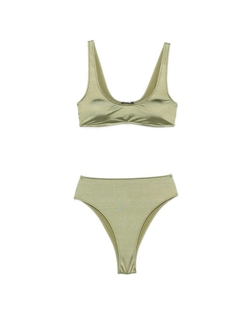 VENUJA Green Brassiere Bikini Set