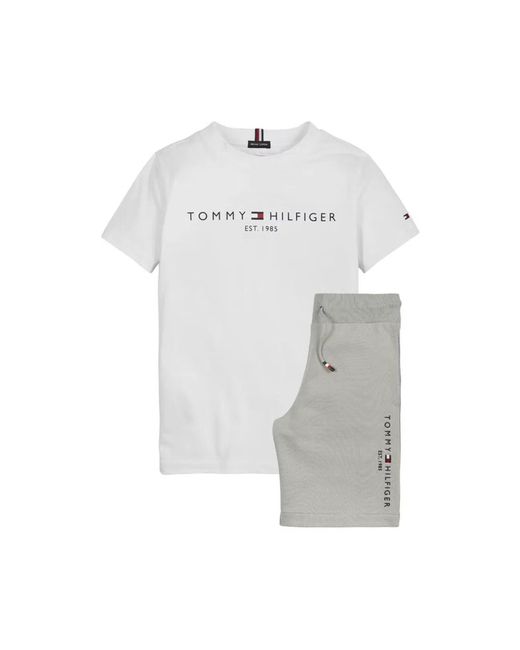 Tommy Hilfiger White T-Shirt Set With Bermuda Shorts