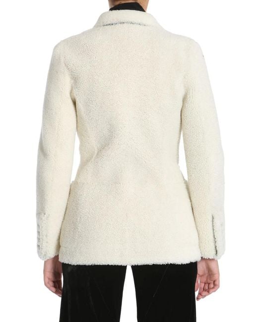 McQueen Natural Double Breasted Coat