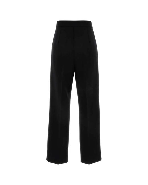 Max Mara Black Stretch Wool Verbano Pant