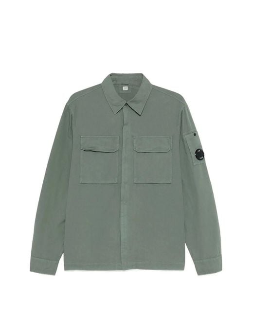 C P Company Green C.P.Company Overshirt Cotton Overshirt for men