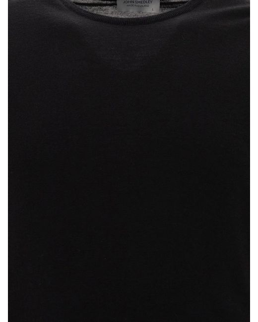 John Smedley Black Lundy for men