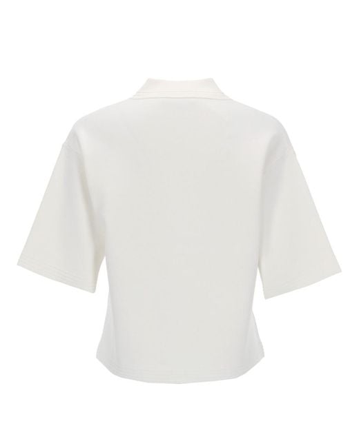 Max Mara White Viscose Tops