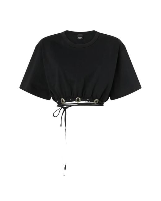 Pinko Black Cotton Sweater