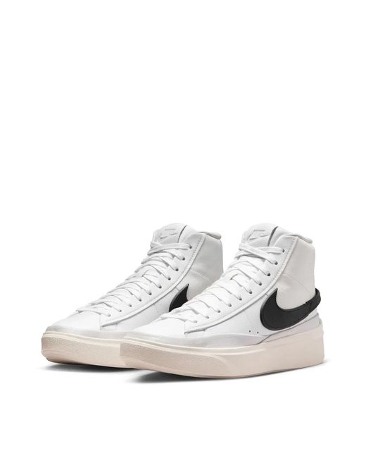 Nike White Blazer Phantom Mid Sneakers