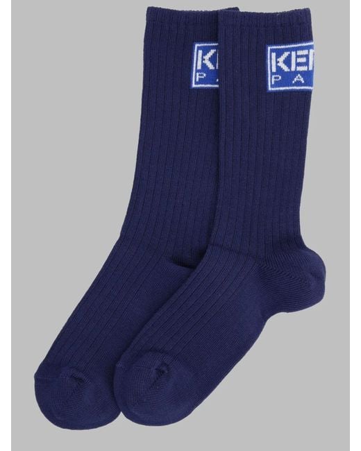 KENZO Blue Paris Socks