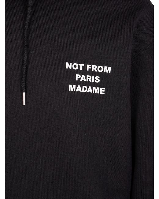Drole de Monsieur Black "Bold Slogan" Hoodie for men