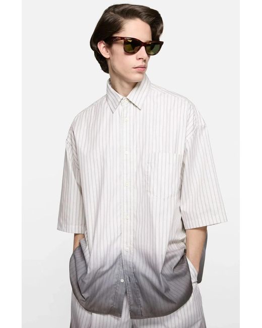 Acne White Soffia Ss Dip Dye Midsummer for men