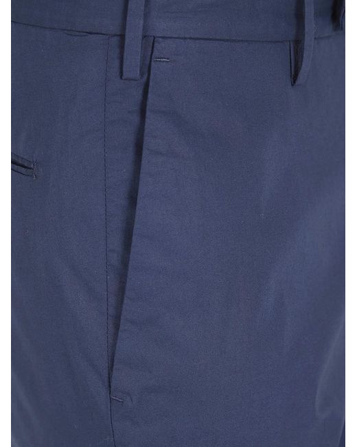 Incotex Blue Classic Chino Trousers for men